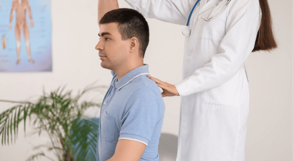 Rotator cuff physiotherapy in Indore offered to an athlete, cricketer, at Dr Manisha Physiotherapy Clinic.